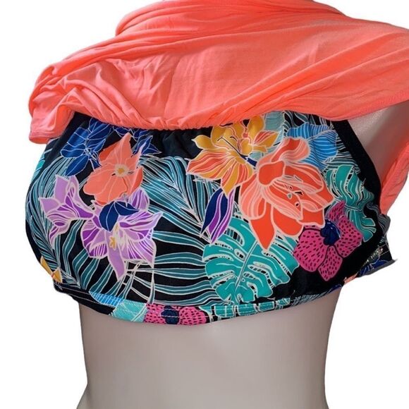 🏖🔥 Zeroxposur swim tank/sport bra New sz XXlarge - Picture 4 of 6